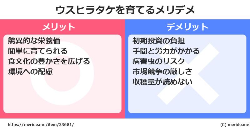 ウスヒラタケを育てるメリットとデメリットは？ [栽培]  メリデメ