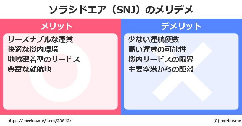 ソラシドエア（SNJ）のメリットとデメリットは？ [空港]  メリデメ