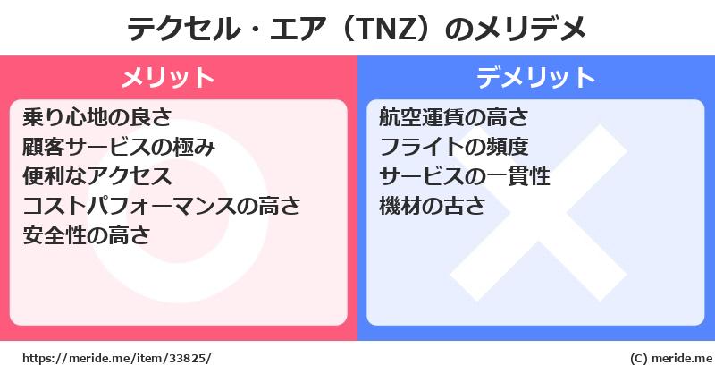 テクセル・エア（TNZ）のメリットとデメリットは？ [空港]  メリデメ