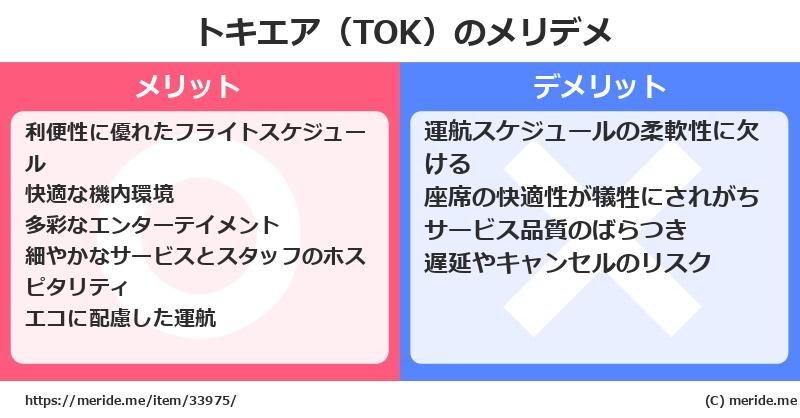 トキエア（TOK）のメリットとデメリットは？ [空港]  メリデメ