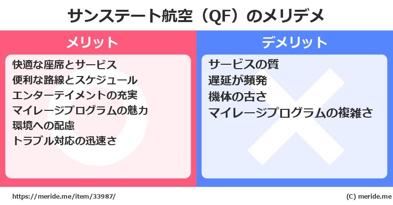 サンステート航空（QF）のメリットとデメリットは？ [空港]  メリデメ
