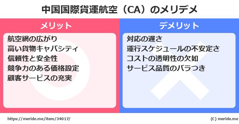 中国国際貨運航空（CA）のメリットとデメリットは？ [空港]  メリデメ