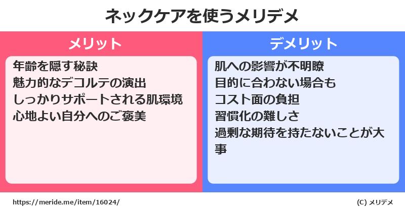 ネックケアを使うメリットとデメリットは？ [コスメ]  メリデメ