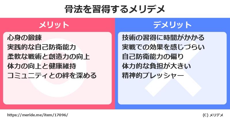 骨法を習得するメリットとデメリットは？ [格闘技]  メリデメ