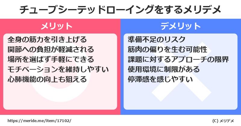 チューブシーテッドローイングをするメリットとデメリットは？ [筋トレ]  メリデメ