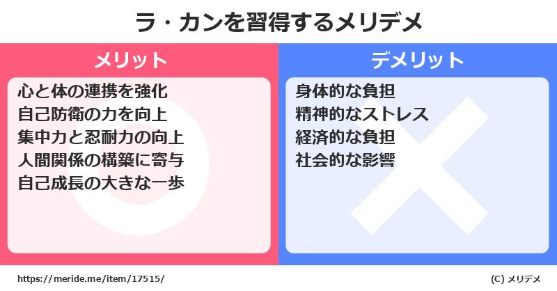 ラ・カンを習得するメリットとデメリットは？ [格闘技]  メリデメ
