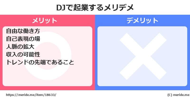 DJで起業するメリットとデメリットは? メリデメ