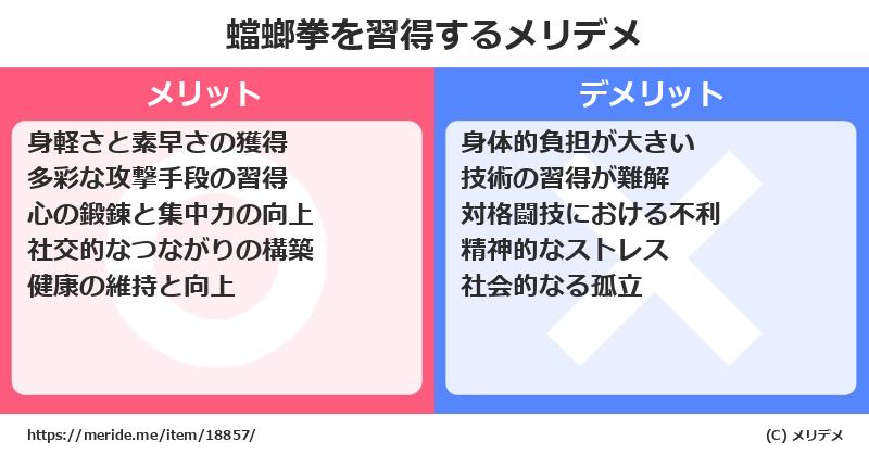 蟷螂拳を習得するメリットとデメリットは？ [格闘技]  メリデメ