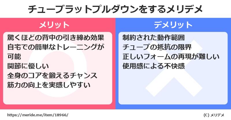 チューブラットプルダウンをするメリットとデメリットは？ [筋トレ]  メリデメ