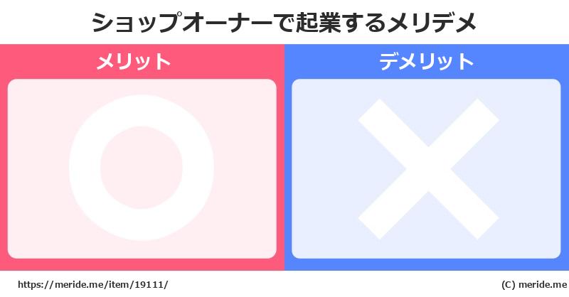 ショップオーナーで起業するメリットとデメリットは？ メリデメ