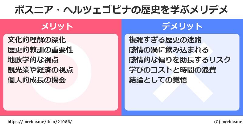 ボスニア・ヘルツェゴビナの歴史を学ぶメリットとデメリットは? メリデメ