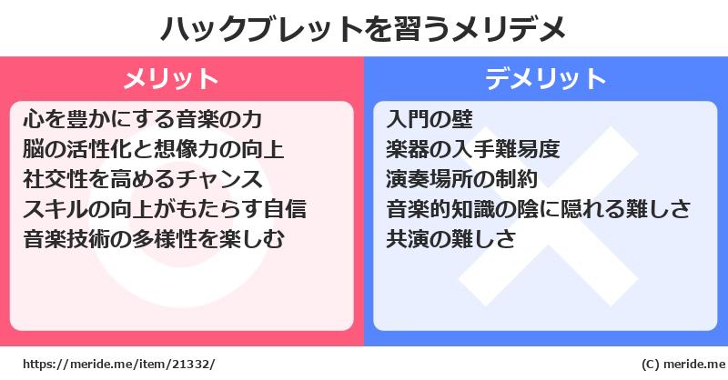 ハックブレットを習うメリットとデメリットは？ [楽器]  メリデメ