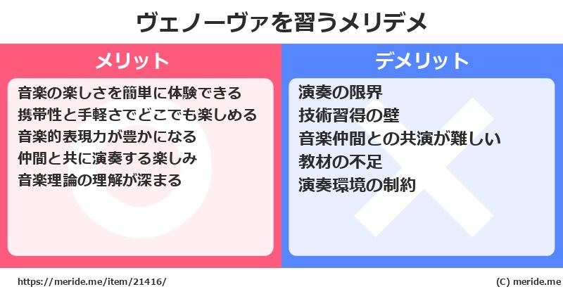 ヴェノーヴァを習うメリットとデメリットは？ [楽器]  メリデメ