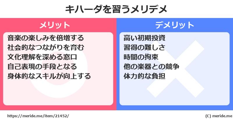 キハーダを習うメリットとデメリットは？ [楽器]  メリデメ