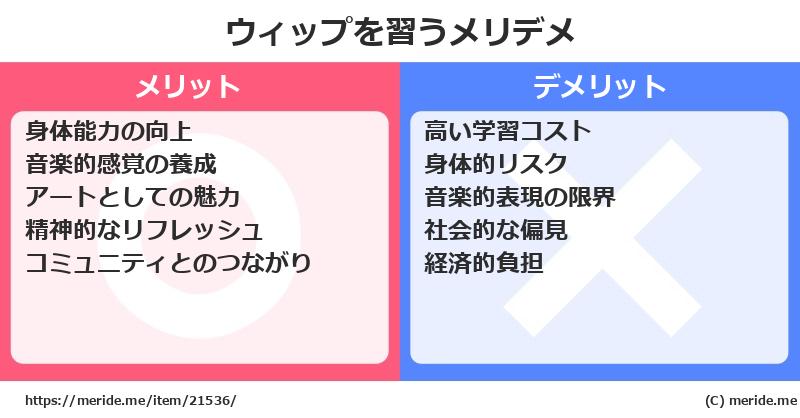 ウィップを習うメリットとデメリットは？ [楽器]  メリデメ
