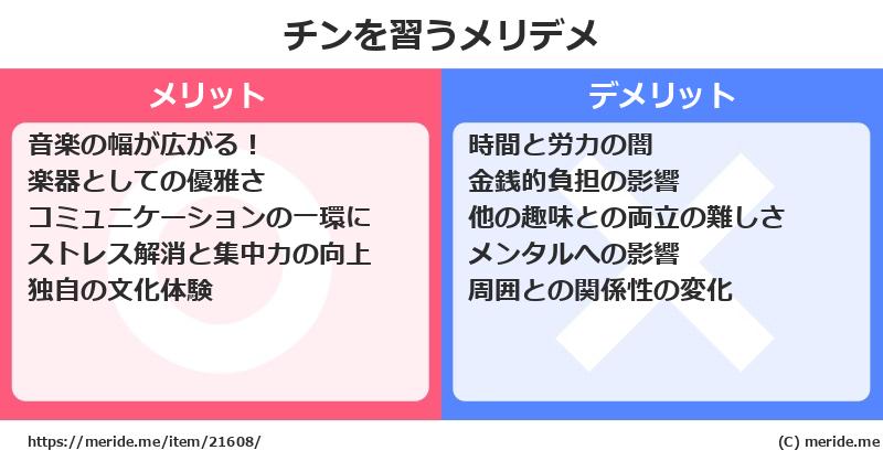 チンを習うメリットとデメリットは？ [楽器]  メリデメ