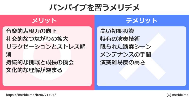 パンパイプを習うメリットとデメリットは？ [楽器]  メリデメ