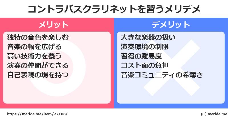 コントラバスクラリネットを習うメリットとデメリットは？ [楽器]  メリデメ