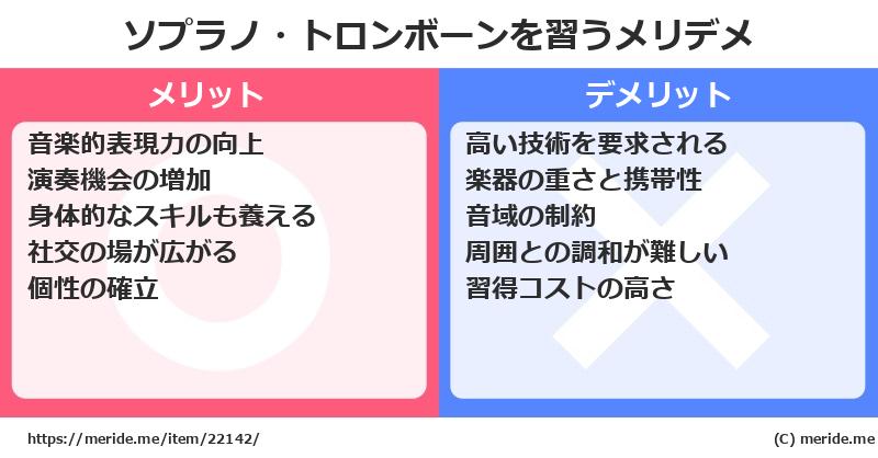 ソプラノ・トロンボーンを習うメリットとデメリットは？ [楽器]  メリデメ
