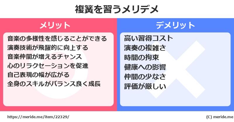 複簧を習うメリットとデメリットは？ [楽器]  メリデメ