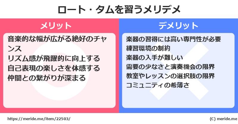 ロート・タムを習うメリットとデメリットは？ [楽器]  メリデメ
