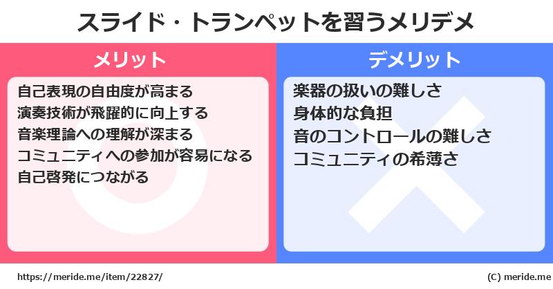 スライド・トランペットを習うメリットとデメリットは？ [楽器]  メリデメ