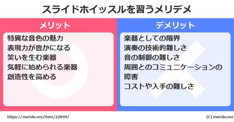 スライドホイッスルを習うメリットとデメリットは？ [楽器]  メリデメ