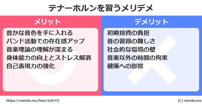 テナーホルンを習うメリットとデメリットは？ [楽器]  メリデメ