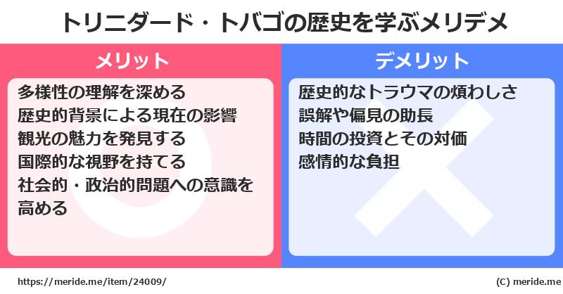 トリニダード・トバゴの歴史を学ぶメリットとデメリットは? メリデメ