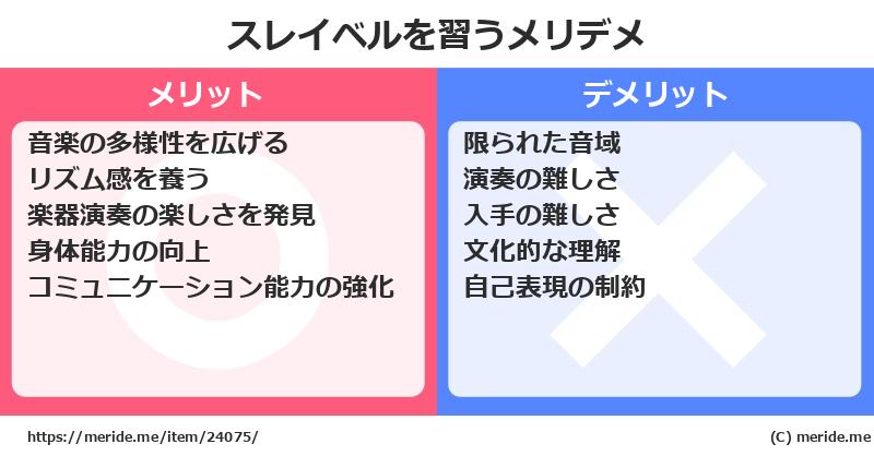 スレイベルを習うメリットとデメリットは？ [楽器]  メリデメ