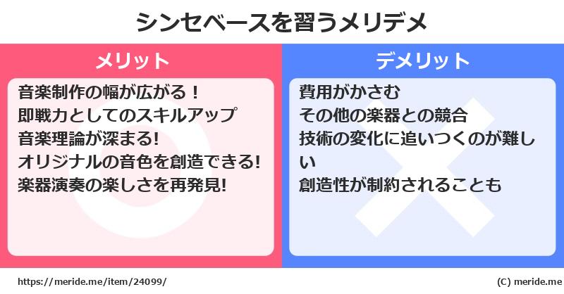 シンセベースを習うメリットとデメリットは？ [楽器]  メリデメ