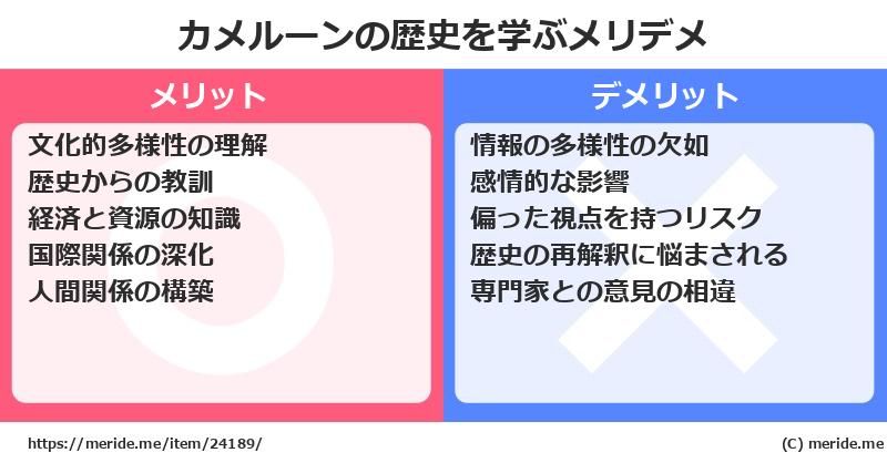 カメルーンの歴史を学ぶメリットとデメリットは? メリデメ
