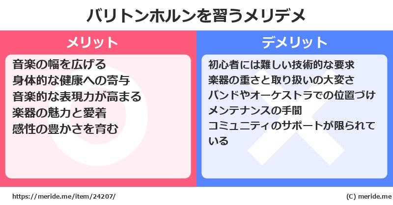 バリトンホルンを習うメリットとデメリットは？ [楽器]  メリデメ