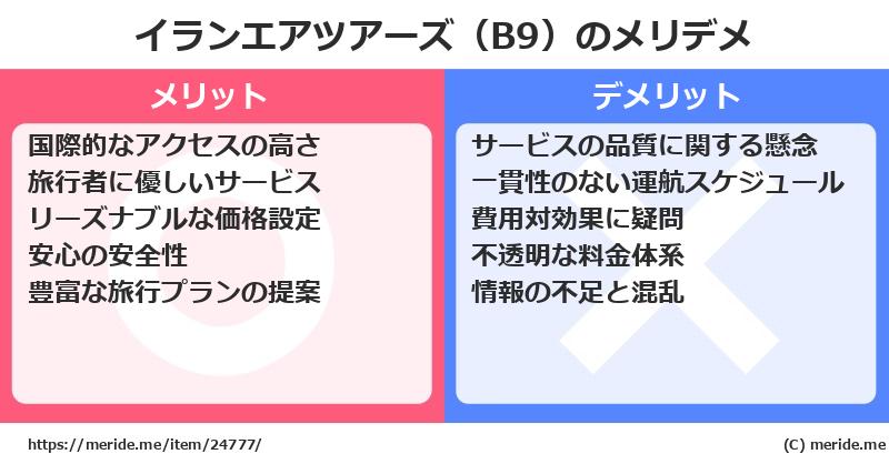 イランエアツアーズ（B9）のメリットとデメリットは？ [空港]  メリデメ
