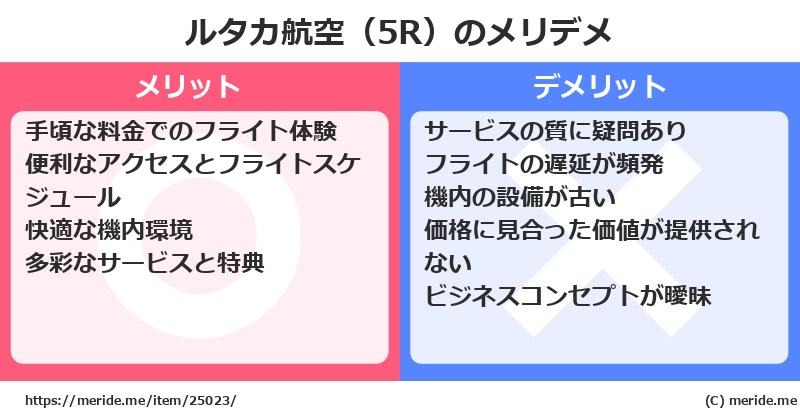 ルタカ航空（5R）のメリットとデメリットは？ [空港]  メリデメ