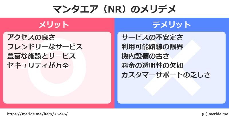 マンタエア（NR）のメリットとデメリットは？ [空港]  メリデメ
