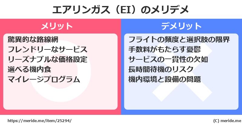 エアリンガス（EI）のメリットとデメリットは？ [空港]  メリデメ