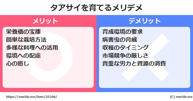 タアサイを育てるメリットとデメリットは？ [栽培]  メリデメ