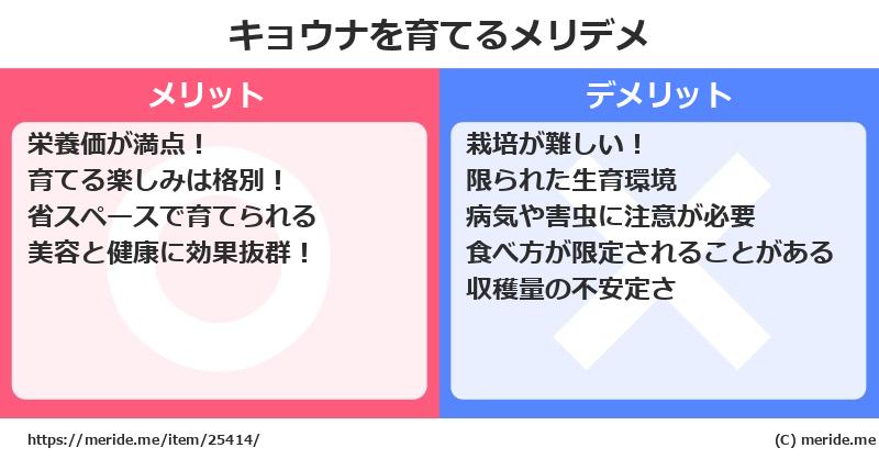 キョウナを育てるメリットとデメリットは？ [栽培]  メリデメ