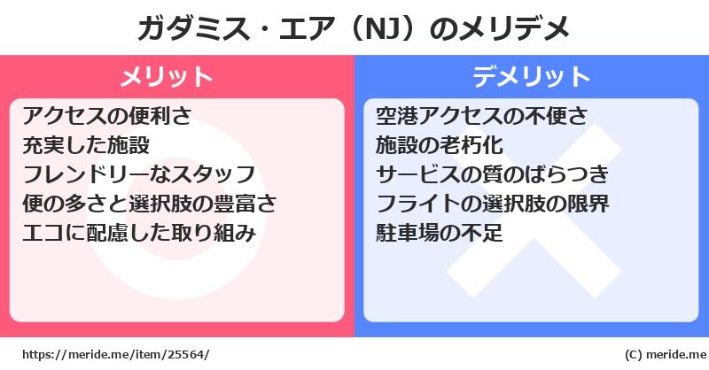 ガダミス・エア（NJ）のメリットとデメリットは？ [空港]  メリデメ
