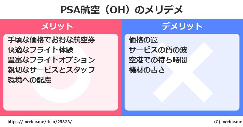 PSA航空（OH）のメリットとデメリットは？ [空港]  メリデメ