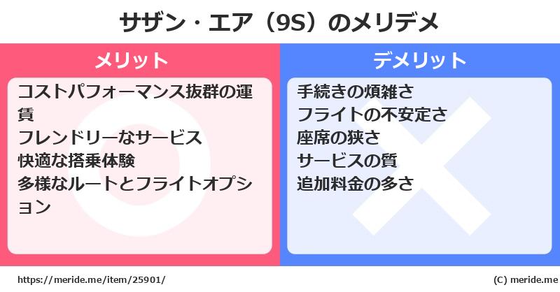 サザン・エア（9S）のメリットとデメリットは？ [空港]  メリデメ