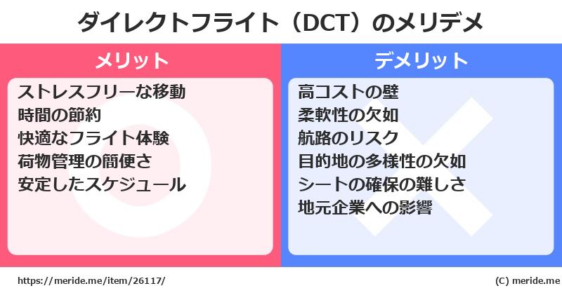 ダイレクトフライト（DCT）のメリットとデメリットは？ [空港]  メリデメ