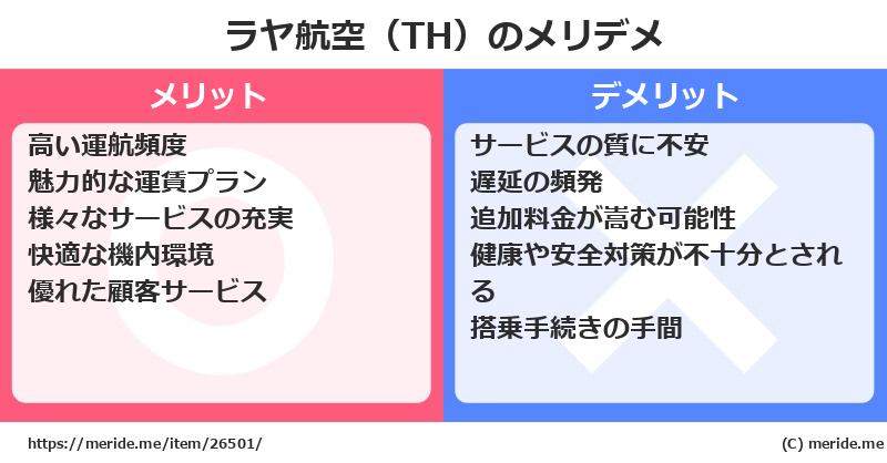 ラヤ航空（TH）のメリットとデメリットは？ [空港]  メリデメ