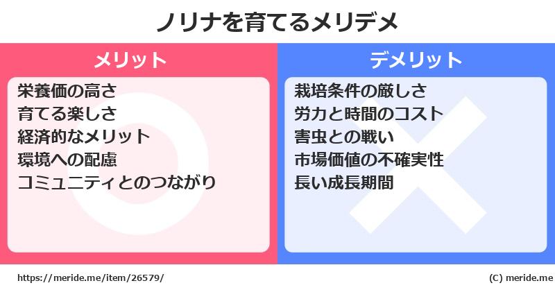 ノリナを育てるメリットとデメリットは？ [栽培]  メリデメ