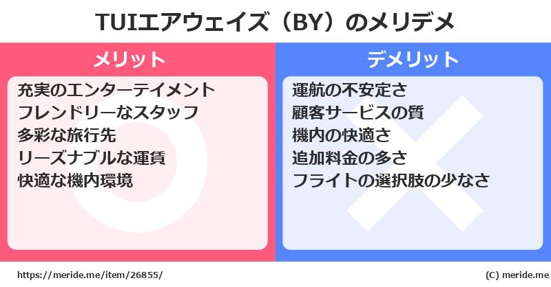 TUIエアウェイズ（BY）のメリットとデメリットは？ [空港]  メリデメ
