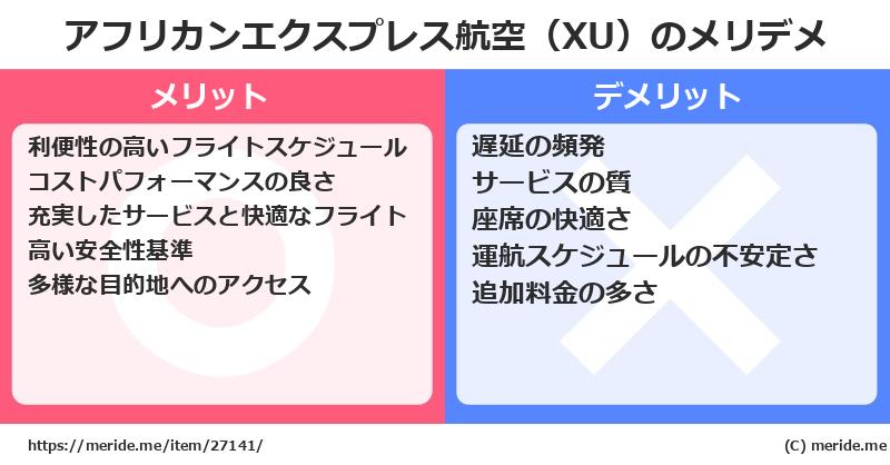 アフリカンエクスプレス航空（XU）のメリットとデメリットは？ [空港]  メリデメ