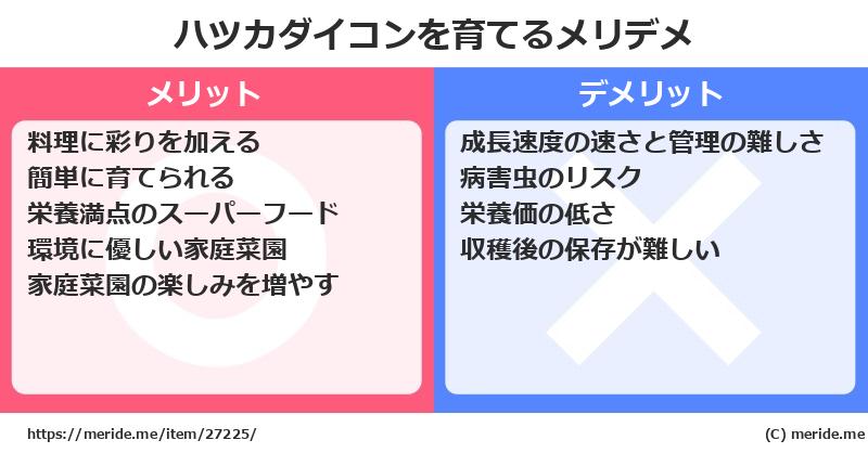 ハツカダイコンを育てるメリットとデメリットは？ [栽培]  メリデメ