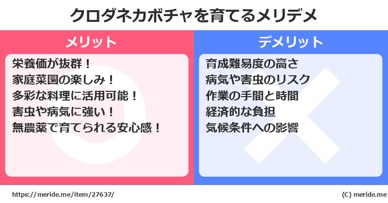 クロダネカボチャを育てるメリットとデメリットは？ [栽培]  メリデメ