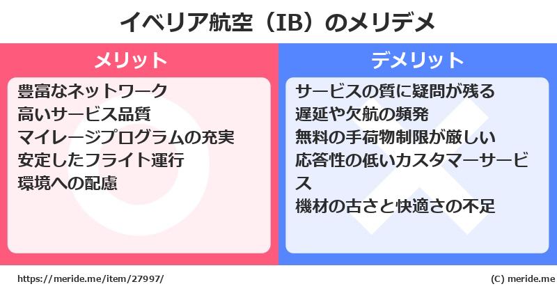 イベリア航空（IB）のメリットとデメリットは？ [空港]  メリデメ
